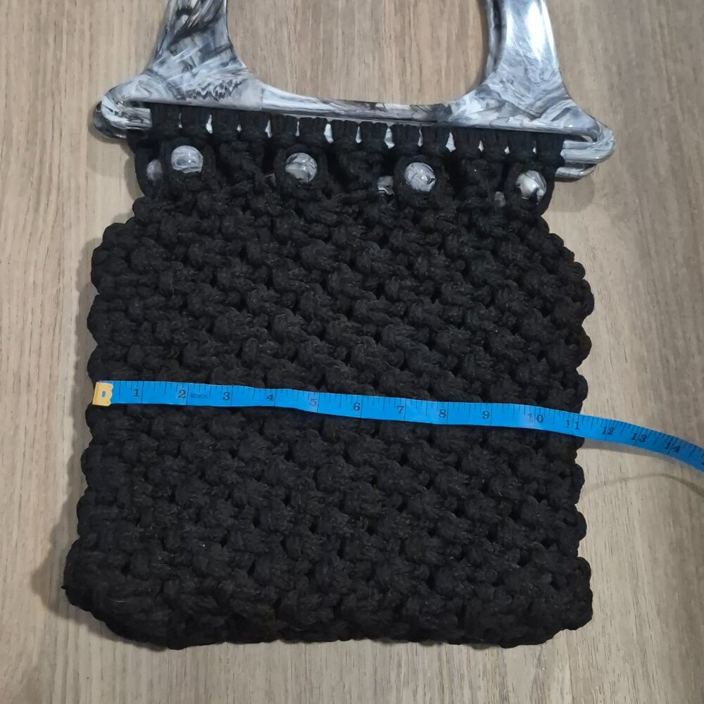 Handmade Macrame Knit Handbag - Picture 5 of 6